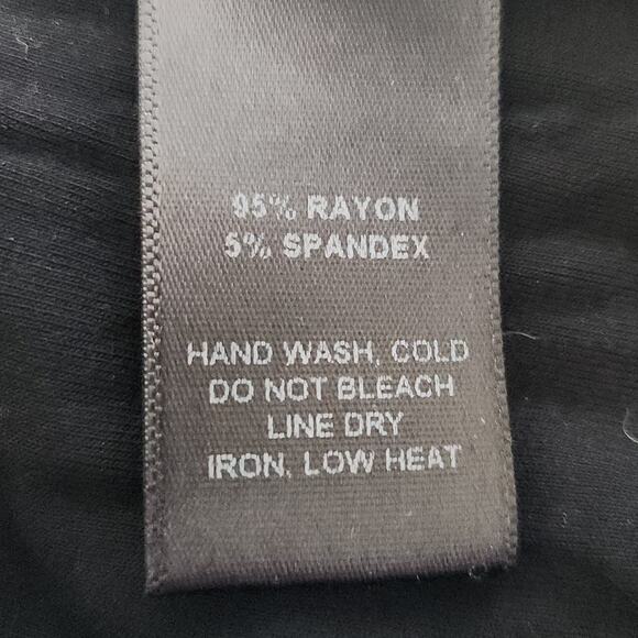 Lulu's Dress Size Large Lace Up Front Bodycon Long Sleeve Black Mini Dress - Picture 8 of 8